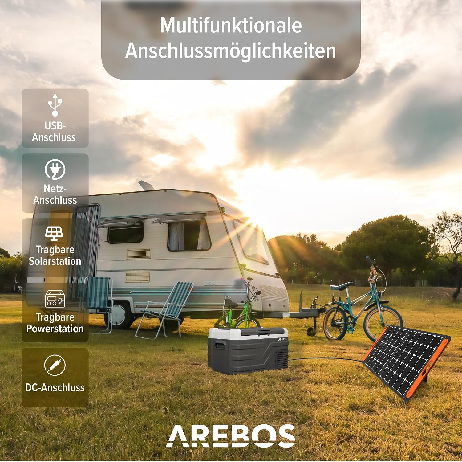Thumbnail 5 de Arebos Kompressor Kühlbox 26 Liter