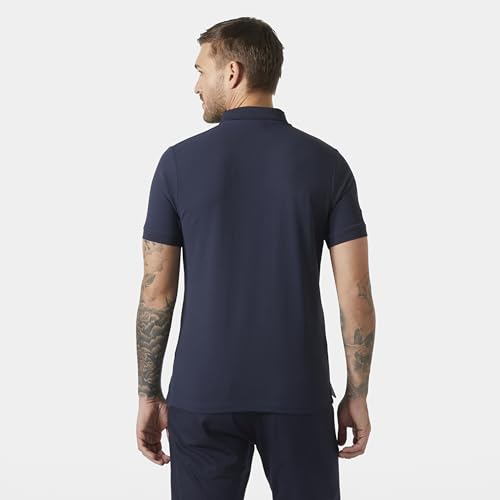 Thumbnail 3 de Helly Hansen Hombres Crewline Polo Azul Marino (XL) — polo de rendimiento con secado rápido
