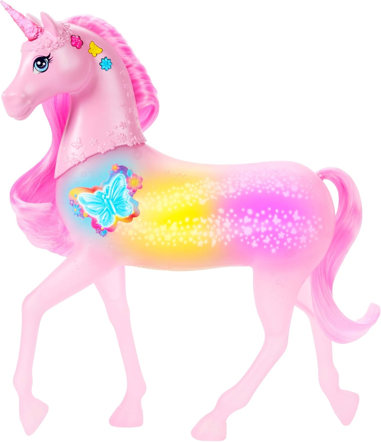 Detalle de Barbie JCP78 leuchtendes Einhorn 20 đŠ