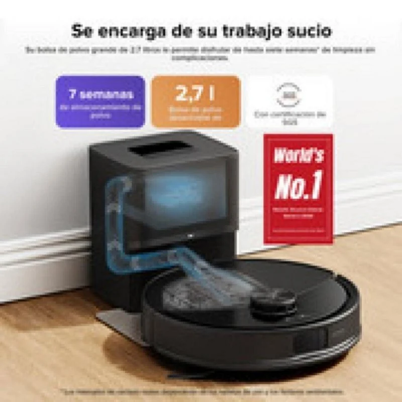 Detalle 2 de Roborock Q10 S5+ Robot Aspirador y Fregasuelos 🧹