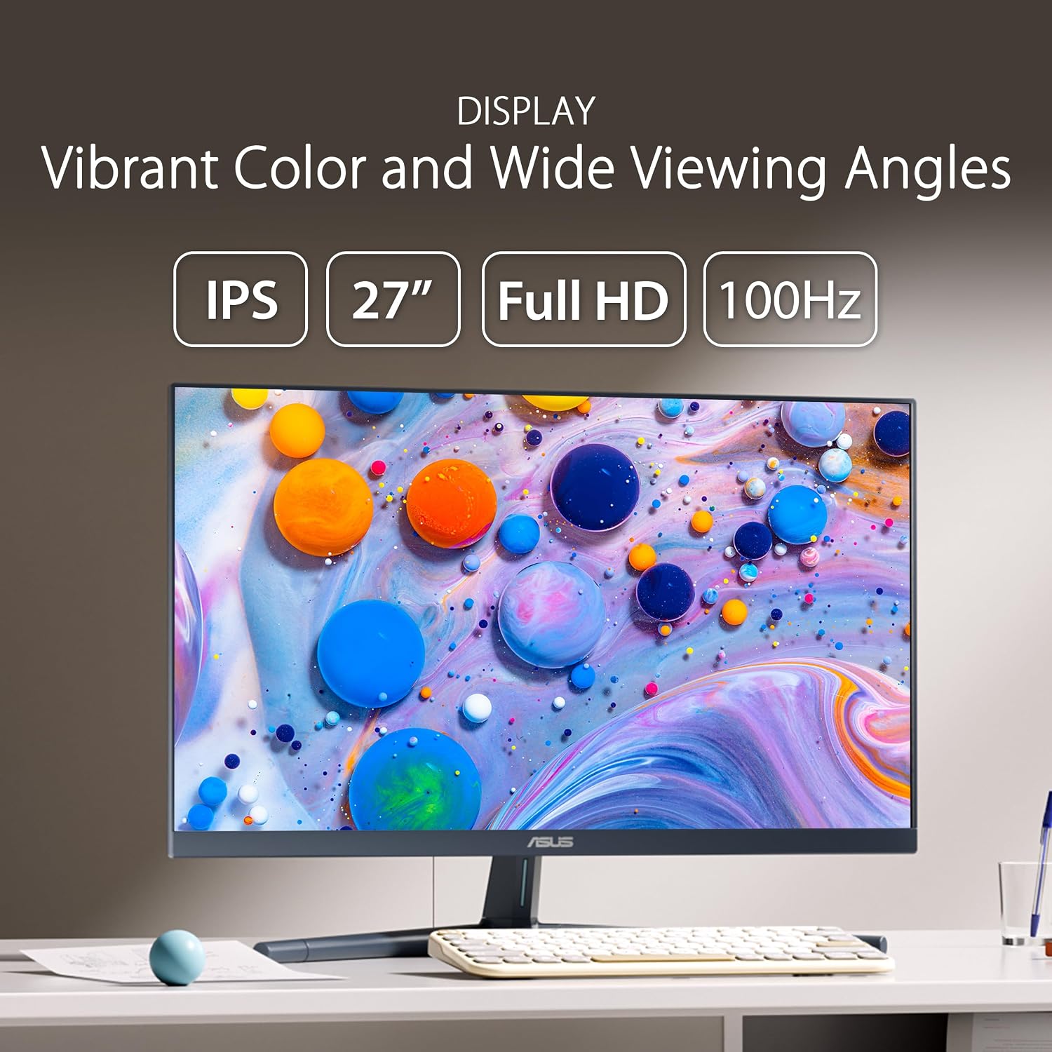 Detalle de ASUS VU249CFE 24" FHD 100 Hz gaming monitor