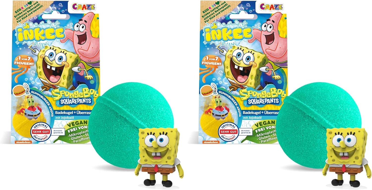 Thumbnail 6 de INKEE SpongeBob Squarepants 3-Pack Bath Bombs with Hidden Figures