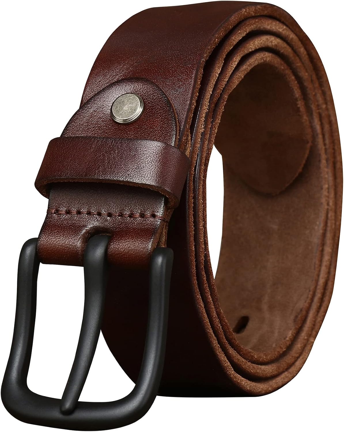 Detalle de Wolksprong Men's Work Belt, Full-Grain Leather