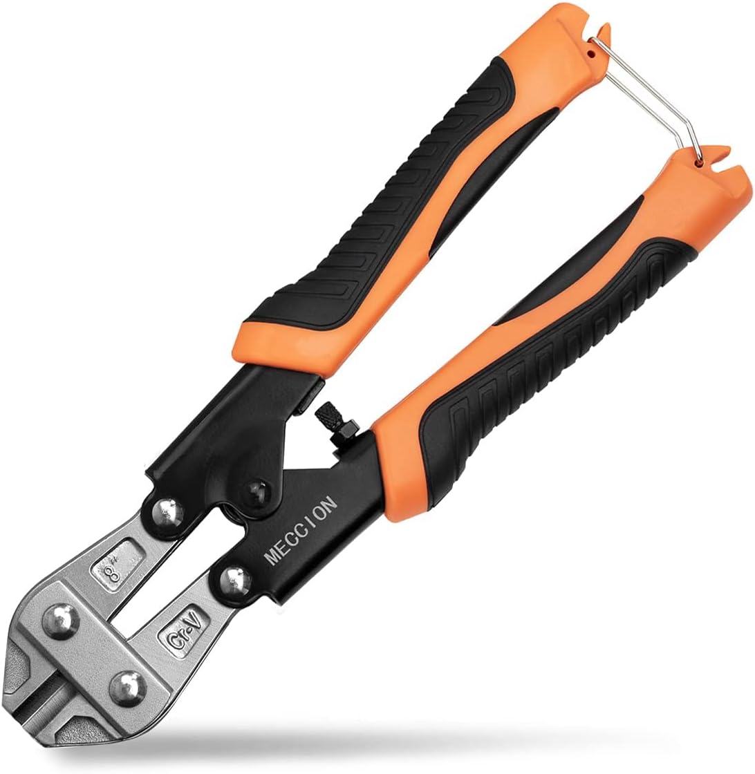 8" CR-V Mini Bolt Cutter with Soft Rubber Grip – Heavy Duty Meccion Heavy Duty