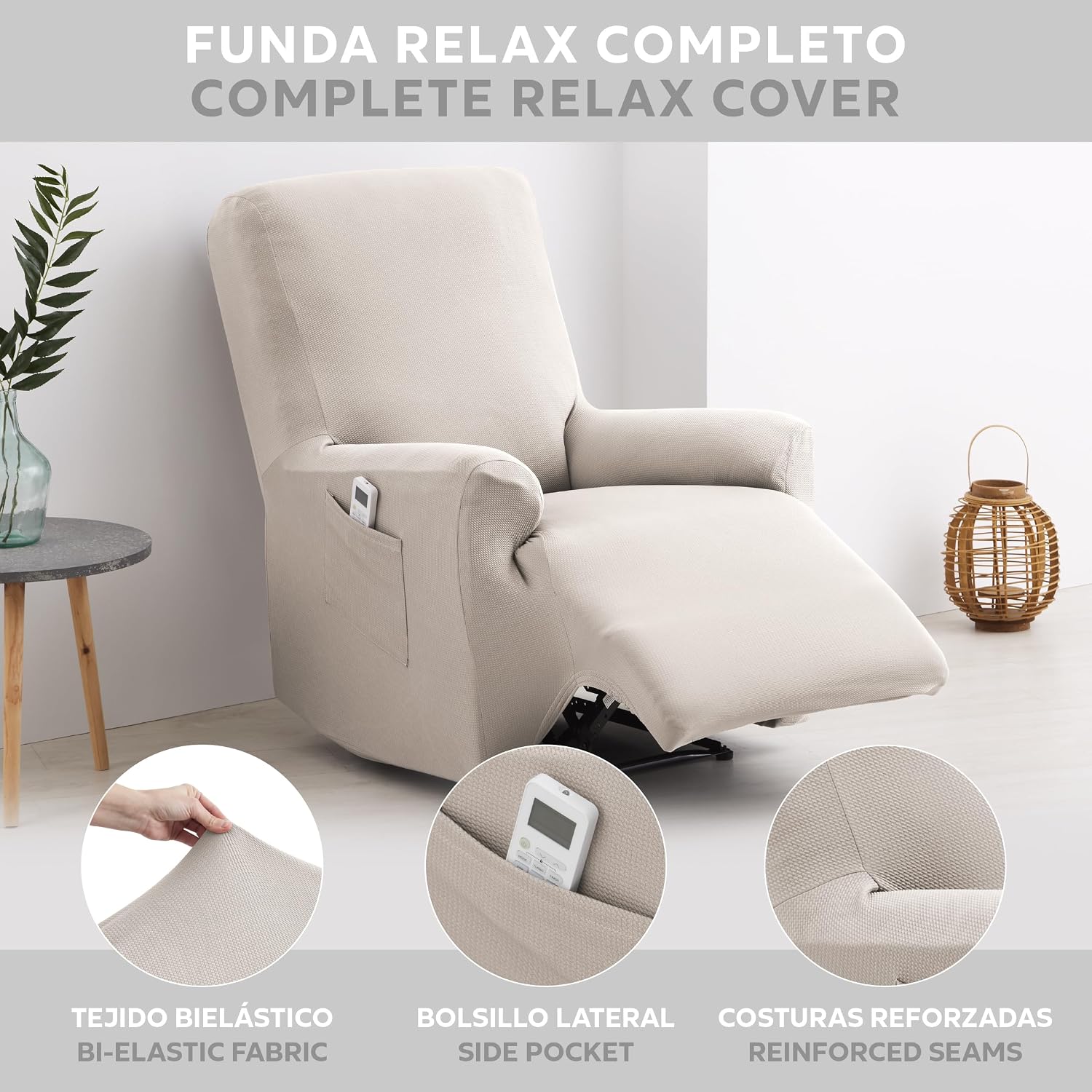 Thumbnail 1 de Textilhome TEIDE Copripoltrona 70-100 cm 🛋