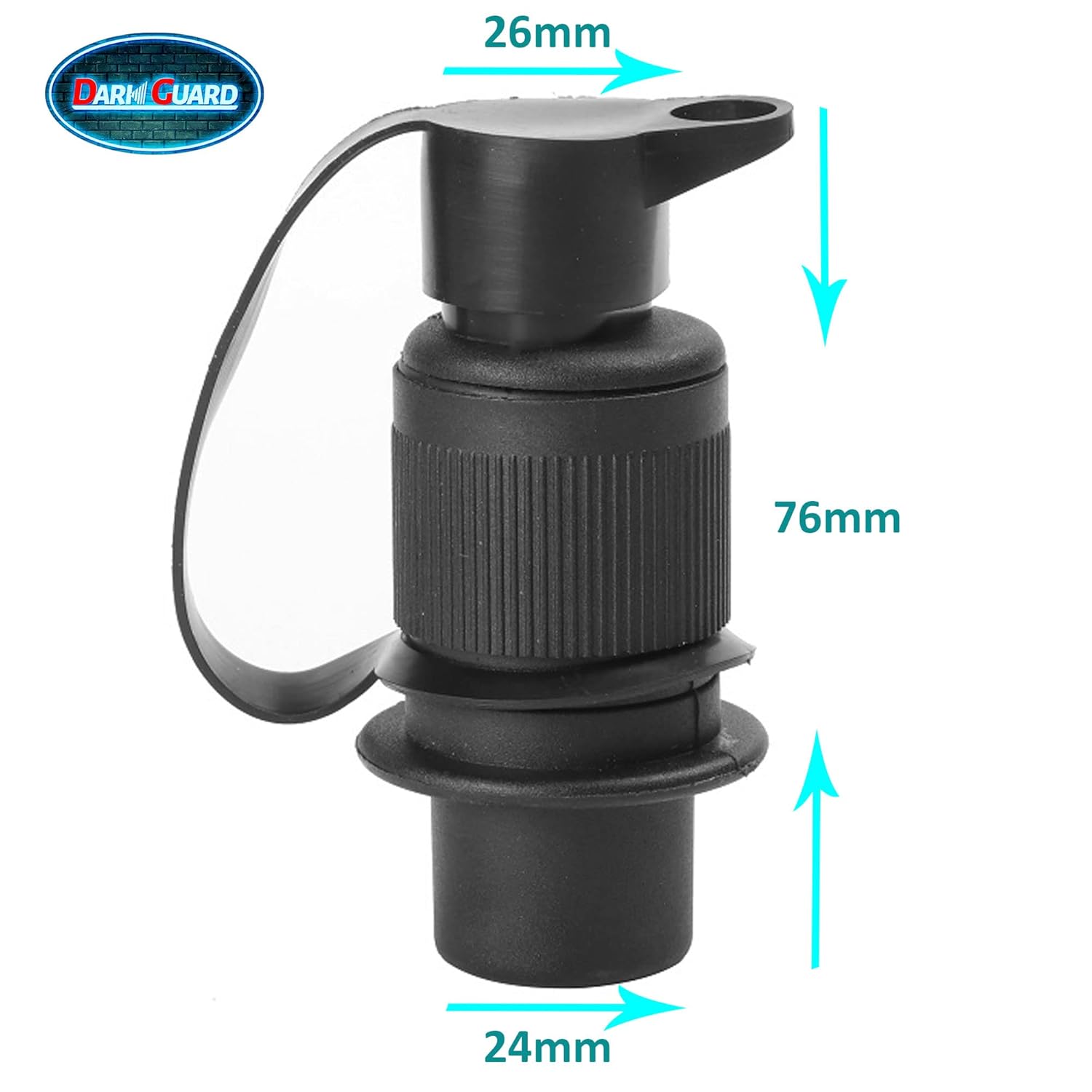 Thumbnail 6 de DARKGUARD 3-Pin Tractor Sockets and 3-Pin Plug Set (12V/24V) – Waterproof DIN 9680 Trailer/ Caravan Socket