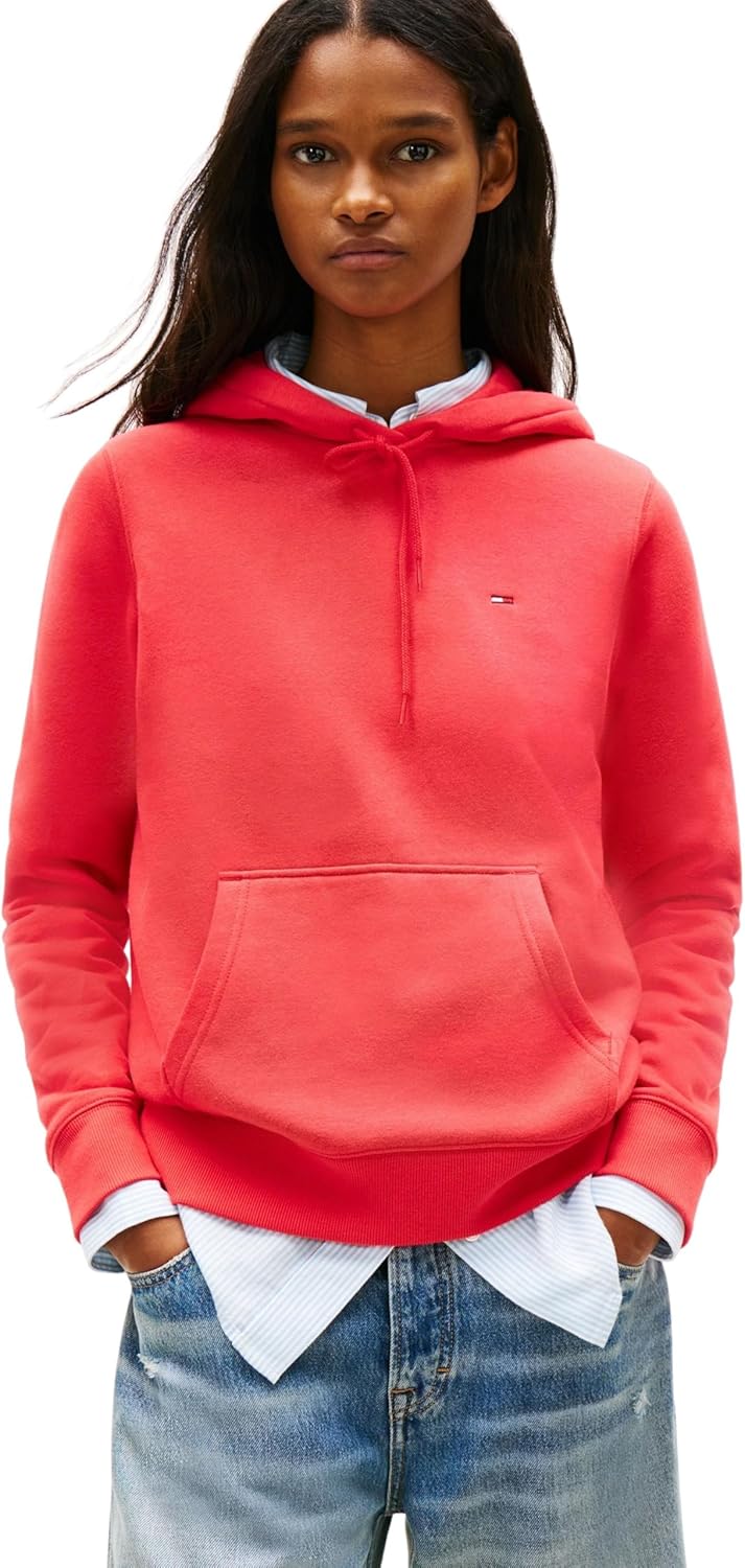 Thumbnail 6 de Tommy Jeans Damen Hoodie Flag Regular Fit – Gebürstetes Baumwollfleece