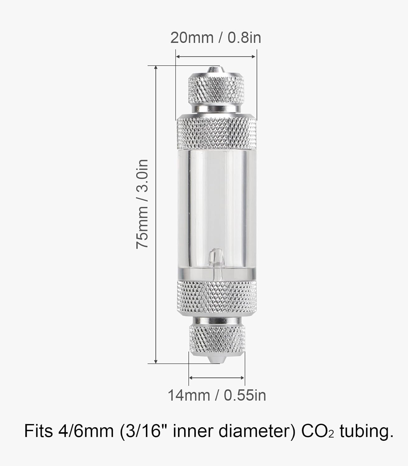 Thumbnail 2 de Bubble counter for CO2, double-head