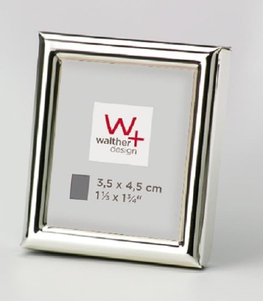 Detalle de Walther Lot de 3 cadres photo design Argent 3,5 x 4,5 cm