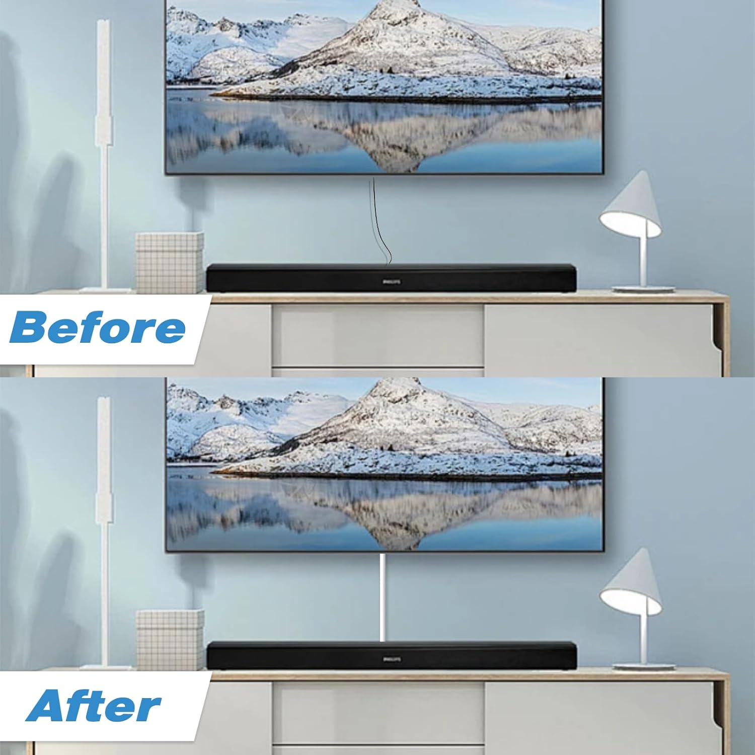 Thumbnail 3 de 2M White Self-Adhesive Mini Cable Trunking Kit (Self-Adhesive Wall Cable Channel Cover, No Tools Needed)