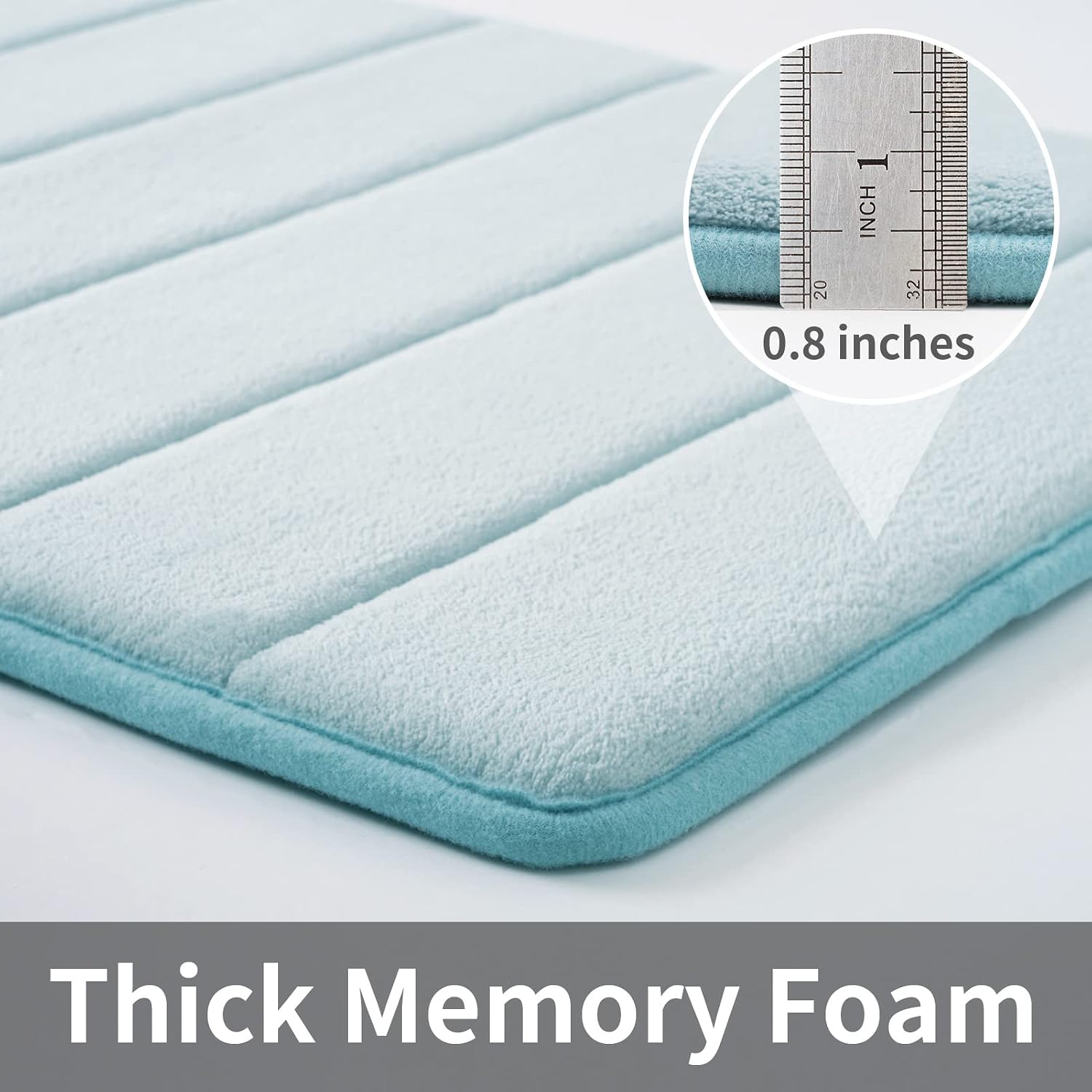 Detalle 2 de ROSMARUS 17 x 24 ft Memory Foam Bath Mat with Anti-Slip PVC Backing