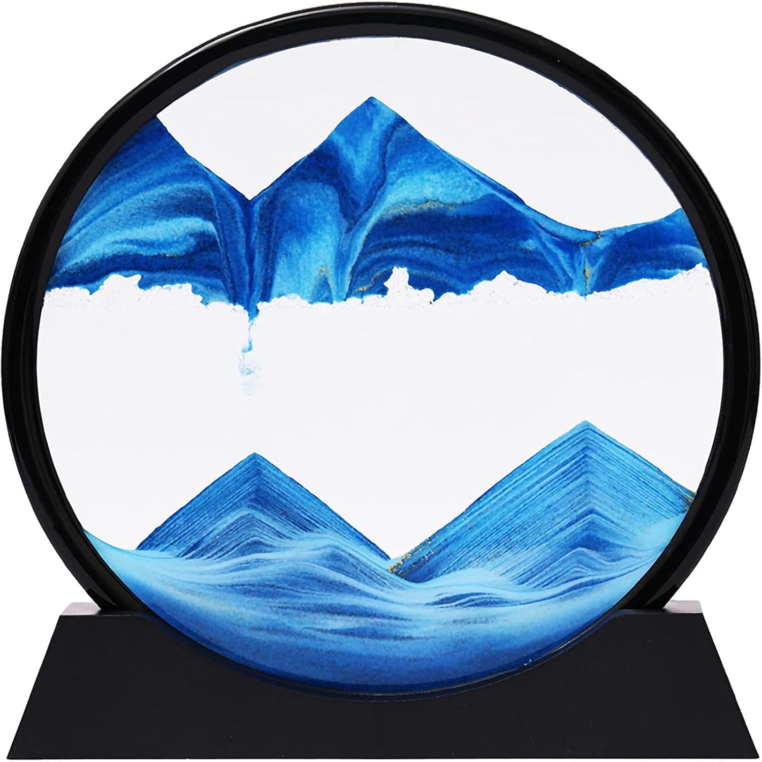 Thumbnail 6 de RCQD clessidra 3D con pittura di sabbia scorrevole da 12” (oro) – paesaggio marino profondo