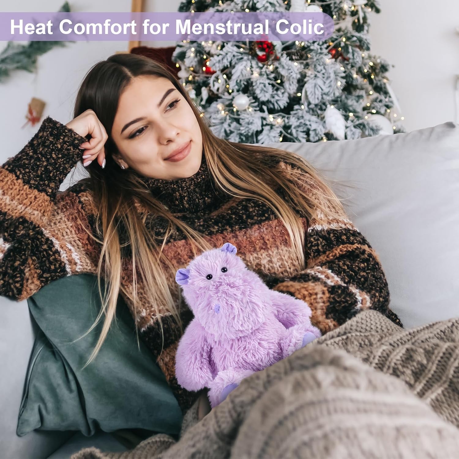 Thumbnail 3 de SuzziPals Warmable Hippo Stuffed Animal Heating Pad