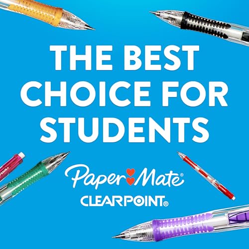 Detalle 2 de Paper Mate Clearpoint Mechanical Pencils 0.7mm HB #2, 2-Pack: Bright Barrels for Note-Taking