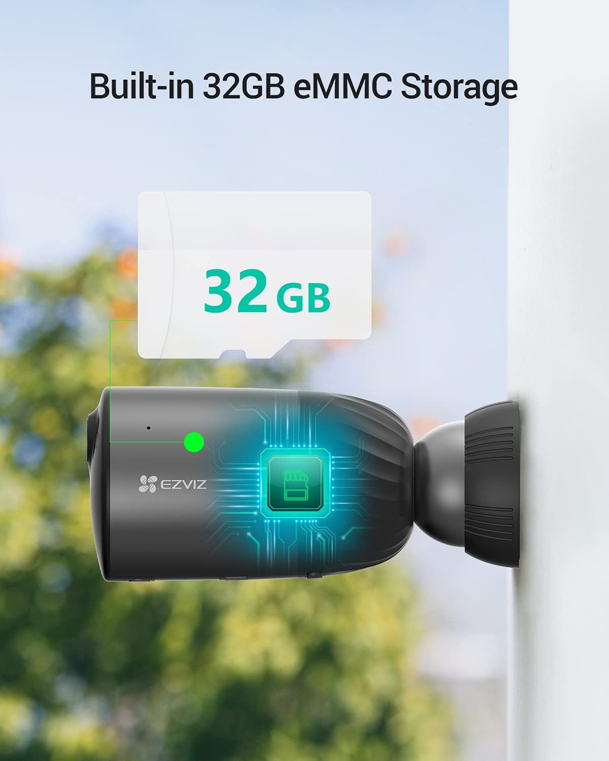Detalle 2 de EZVIZ BC1C 1080P Battery Security Camera with 32GB storage