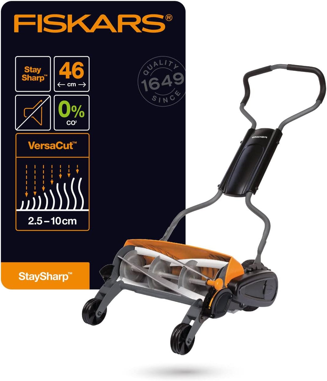 Thumbnail 1 de Fiskars Tondeuse à gazon manuelle StaySharp Max – 46 cm