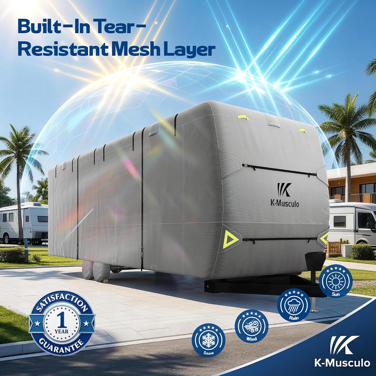 Thumbnail 3 de K-Musculo Travel Trailer Cover, 16–18 ft