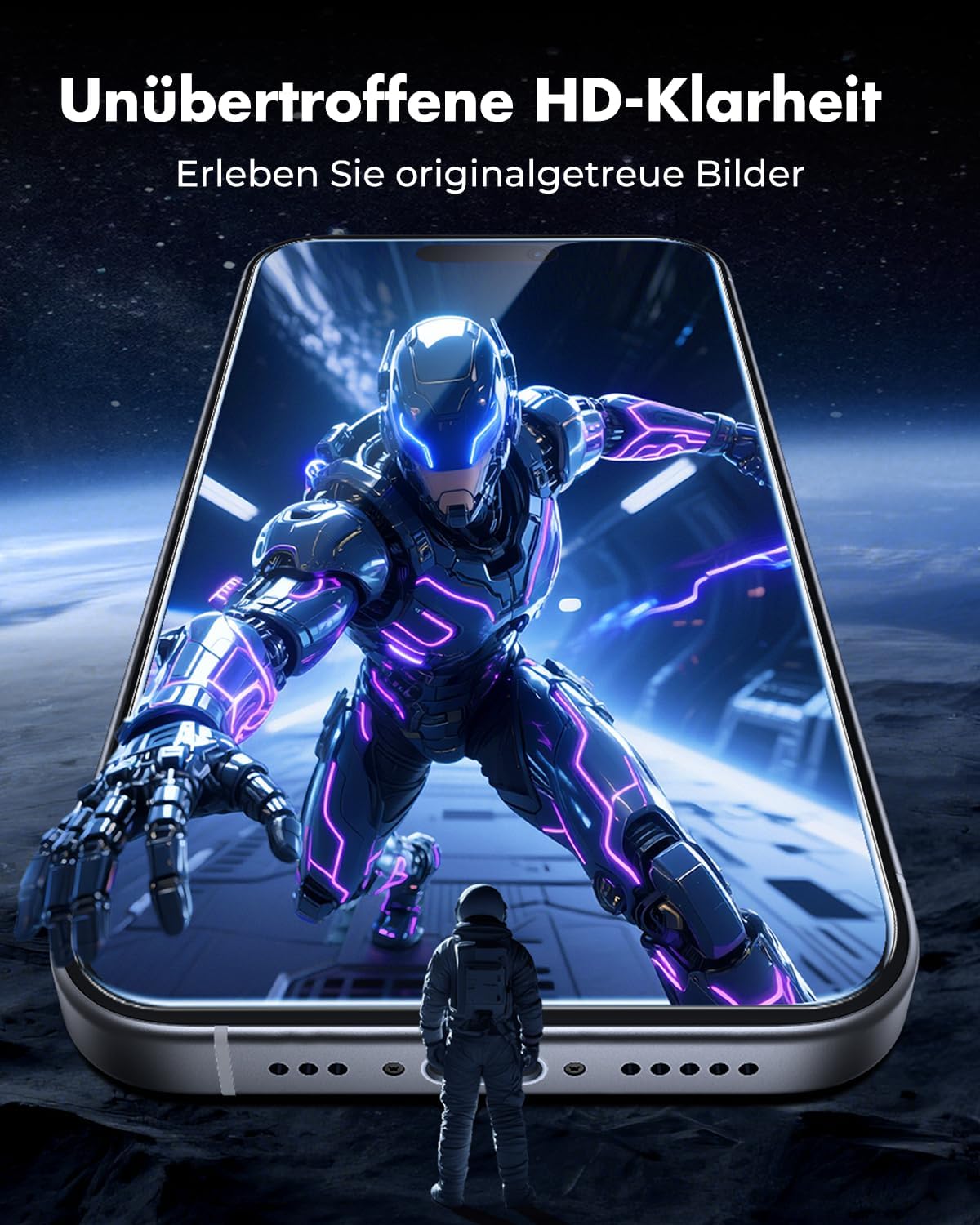 Detalle 2 de UNBREAKcable Panzerglas iPhone 16 Pro Max