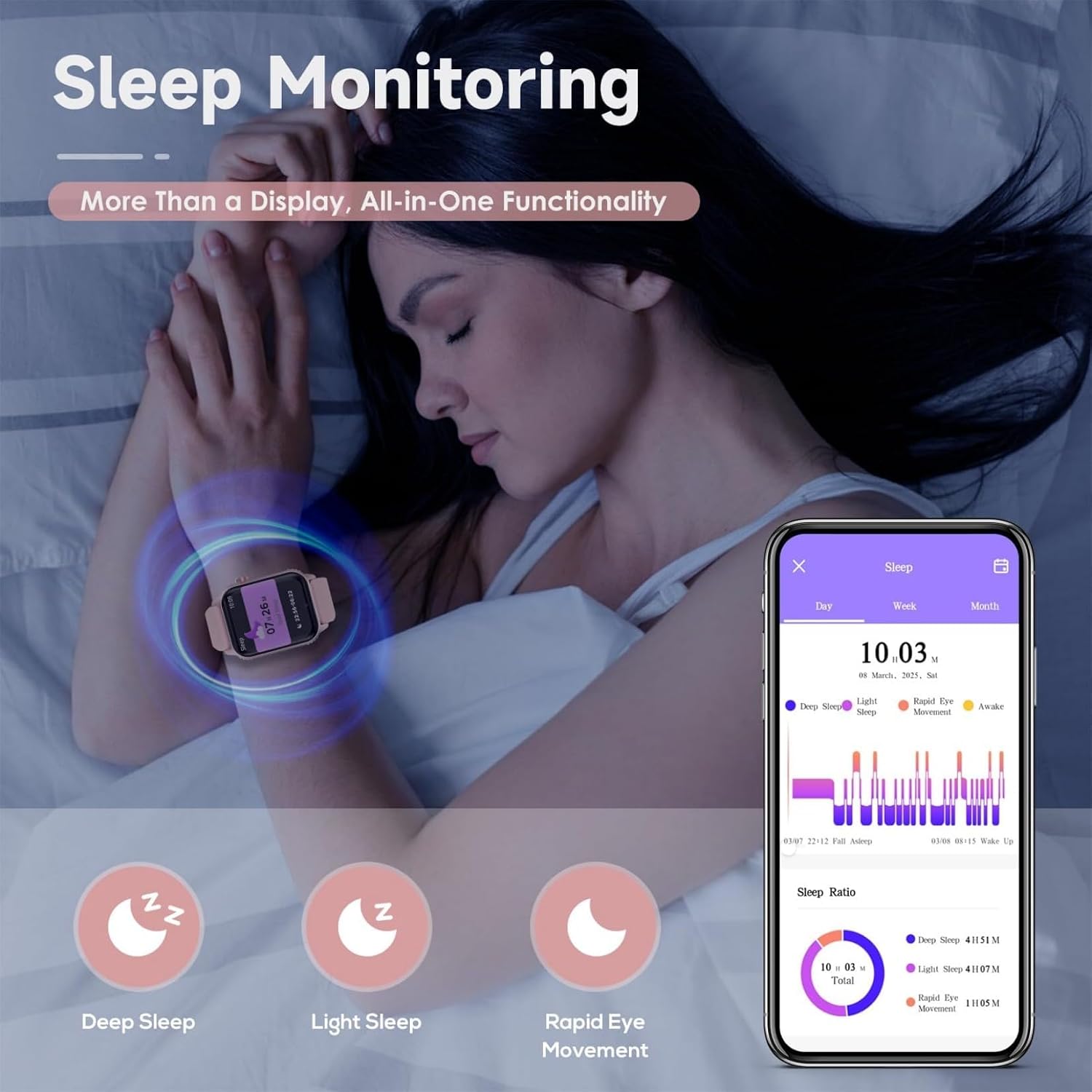Thumbnail 6 de TRAUSI TG08 Smartwatch for Women and Men (1.83 inch)