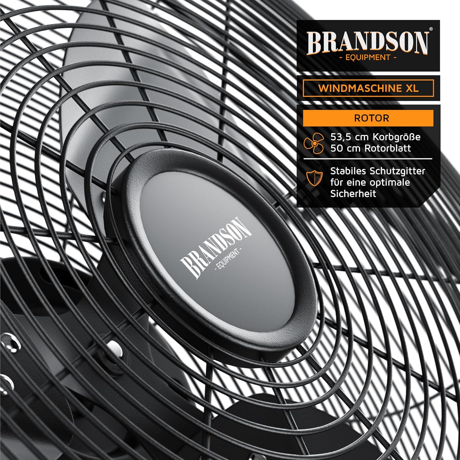 Thumbnail 5 de Brandson Windmaschine Retro Stil 200 W – Standventilator mit hohem Luftdurchsatz