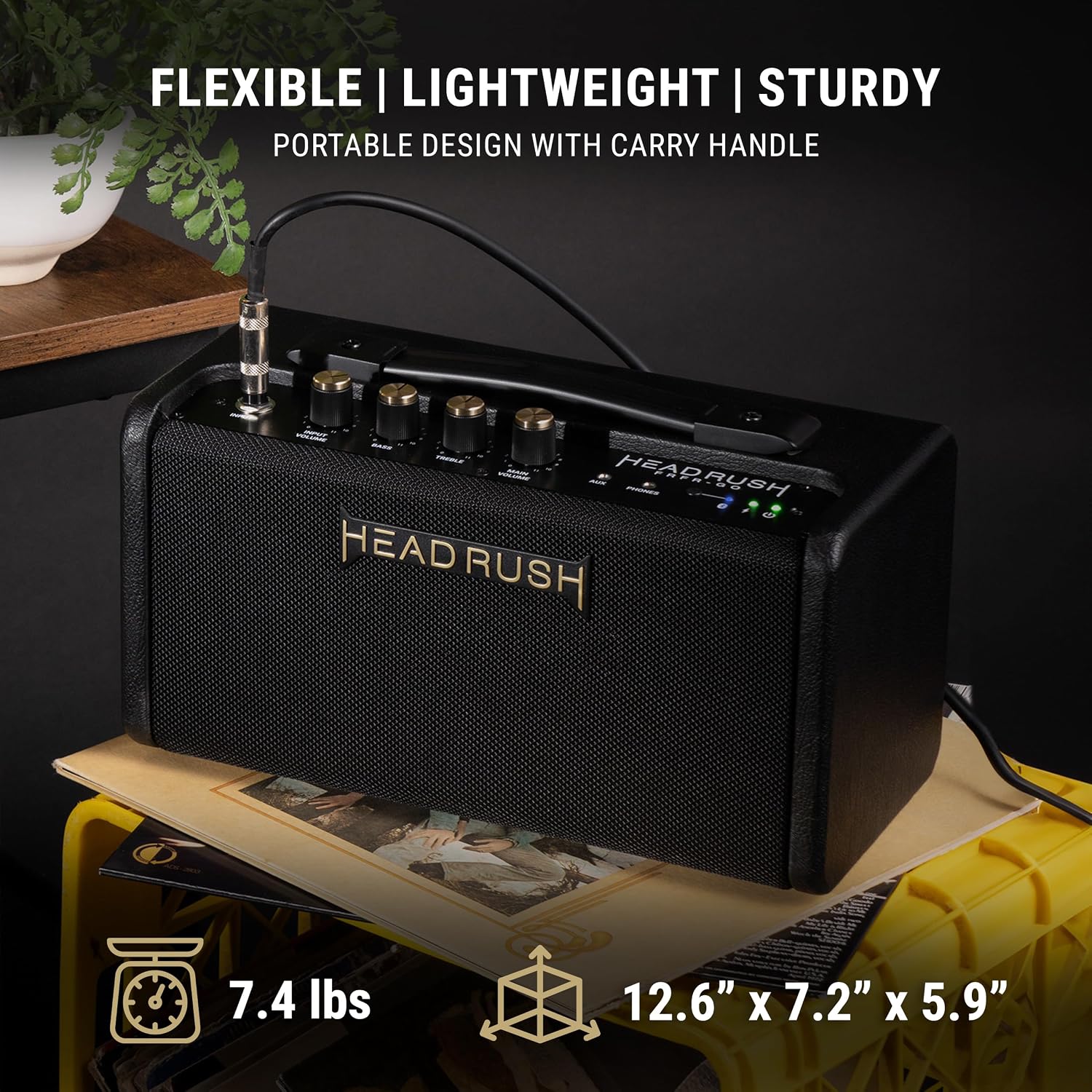 Detalle 2 de HeadRush FRFR-GO Portable Guitar Amplifier, 30W, Bluetooth, Rechargeable