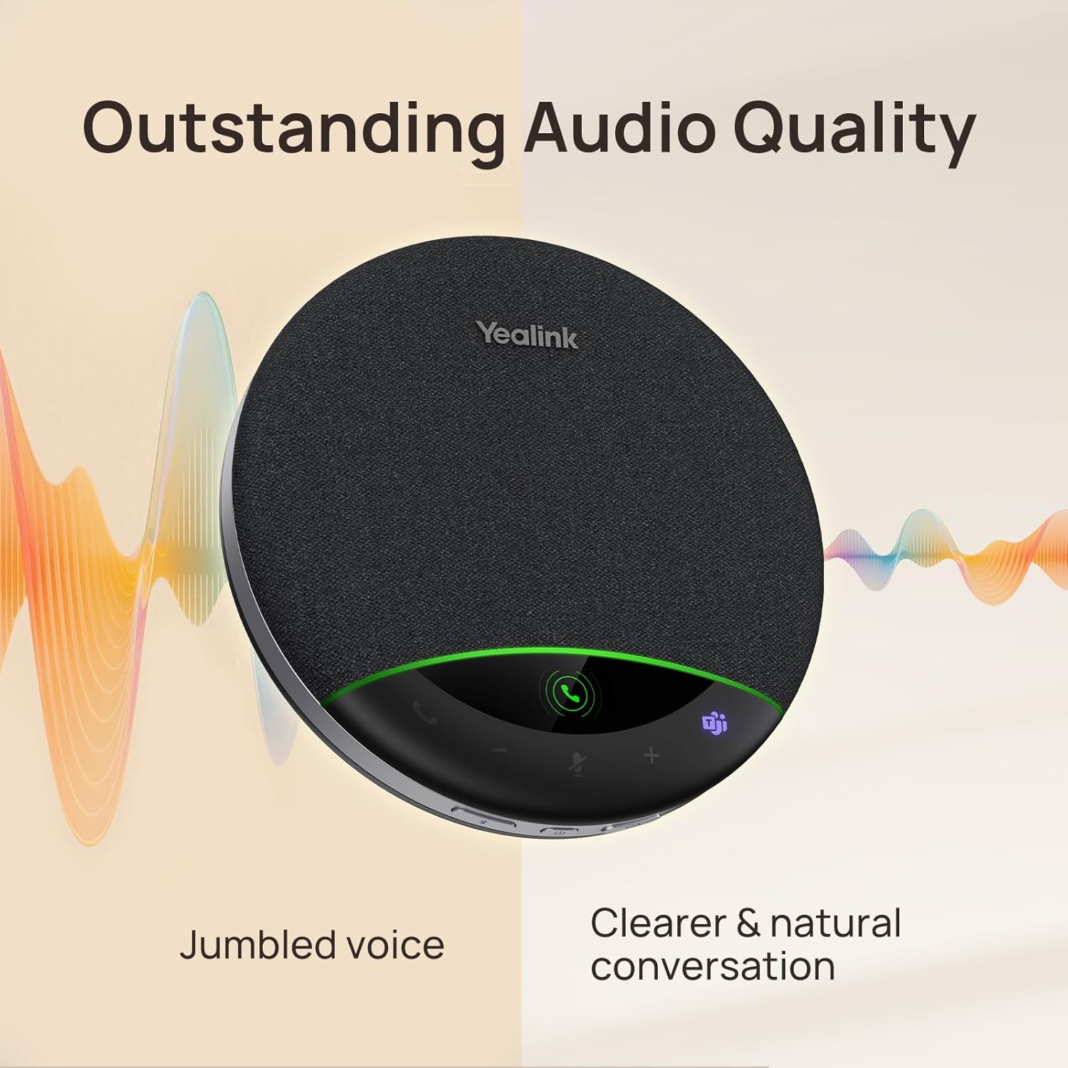 Thumbnail 5 de Yealink SP96 Bluetooth Conference Speaker for Office — Portable 6-Mic ANC, 26H Talk Time, Daisy Chain up to 20