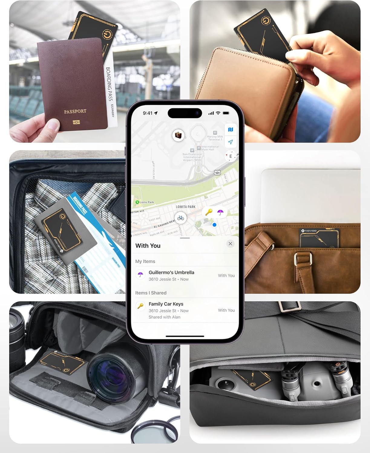 Thumbnail 6 de NOVOO Air Tag Card Tracker Bluetooth