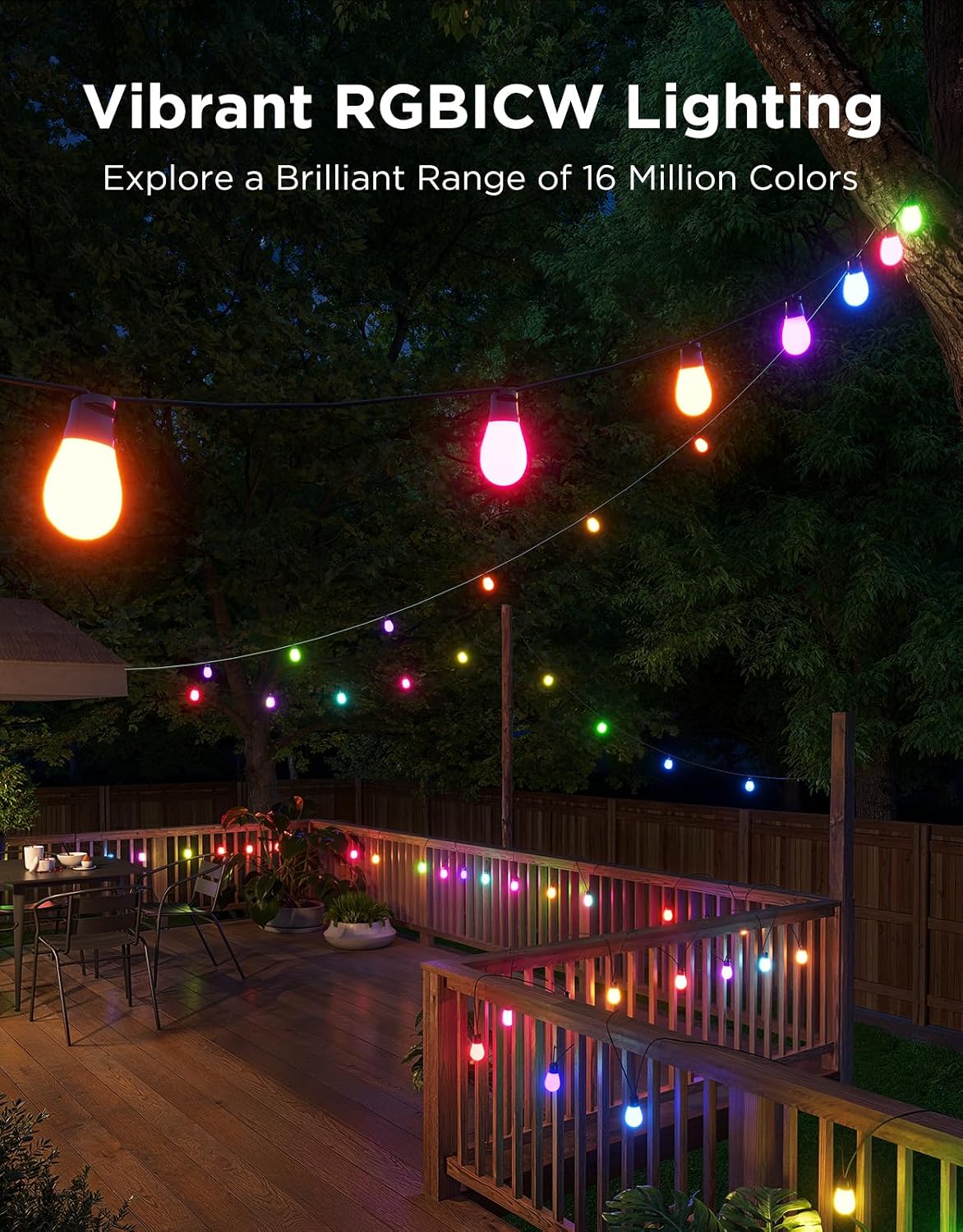 Detalle de Govee Outdoor String Lights 144 ft