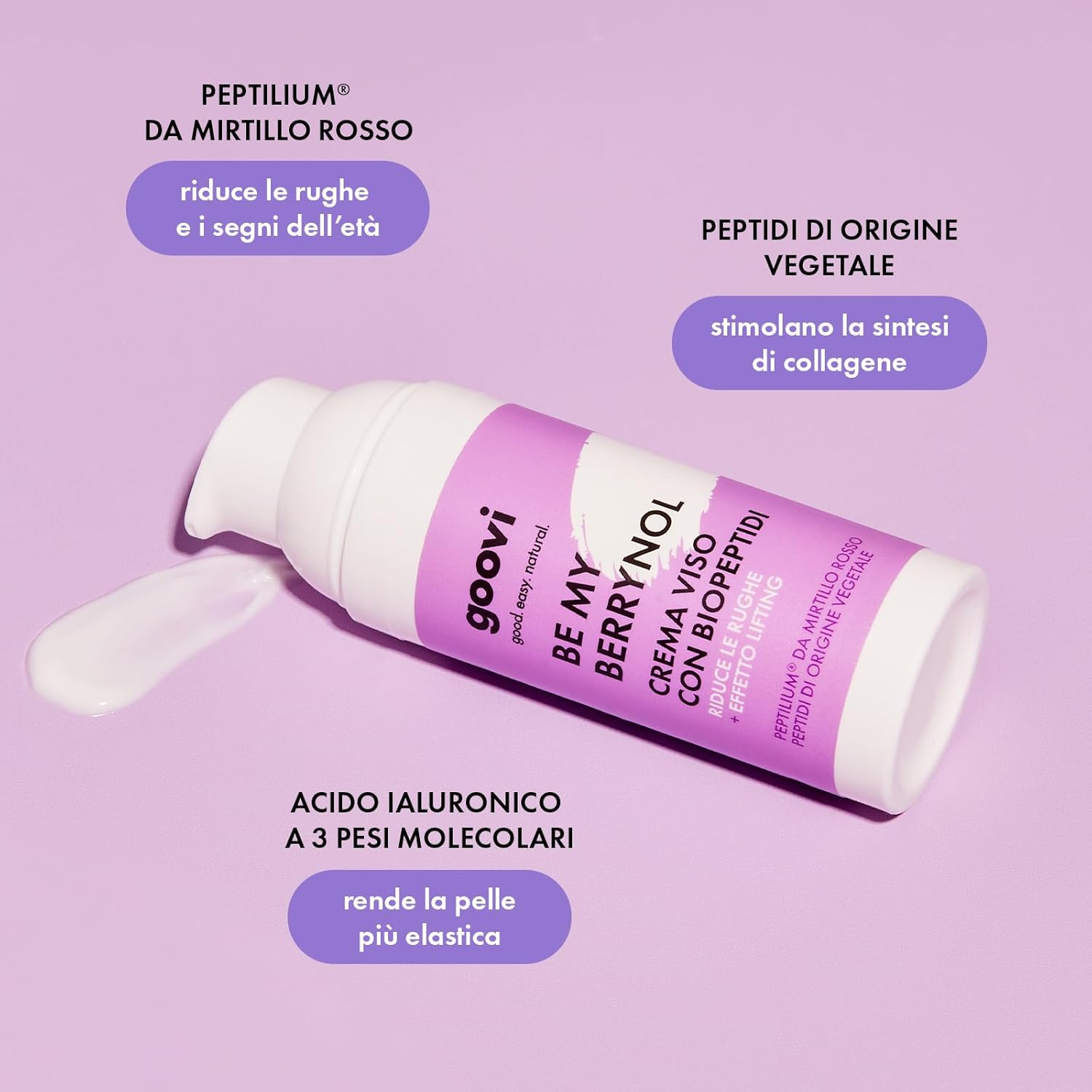 Thumbnail 2 de GOOVI Be My Berrynol – Crema viso con biopeptidi e acido ialuronico, effetto lifting retinol-like