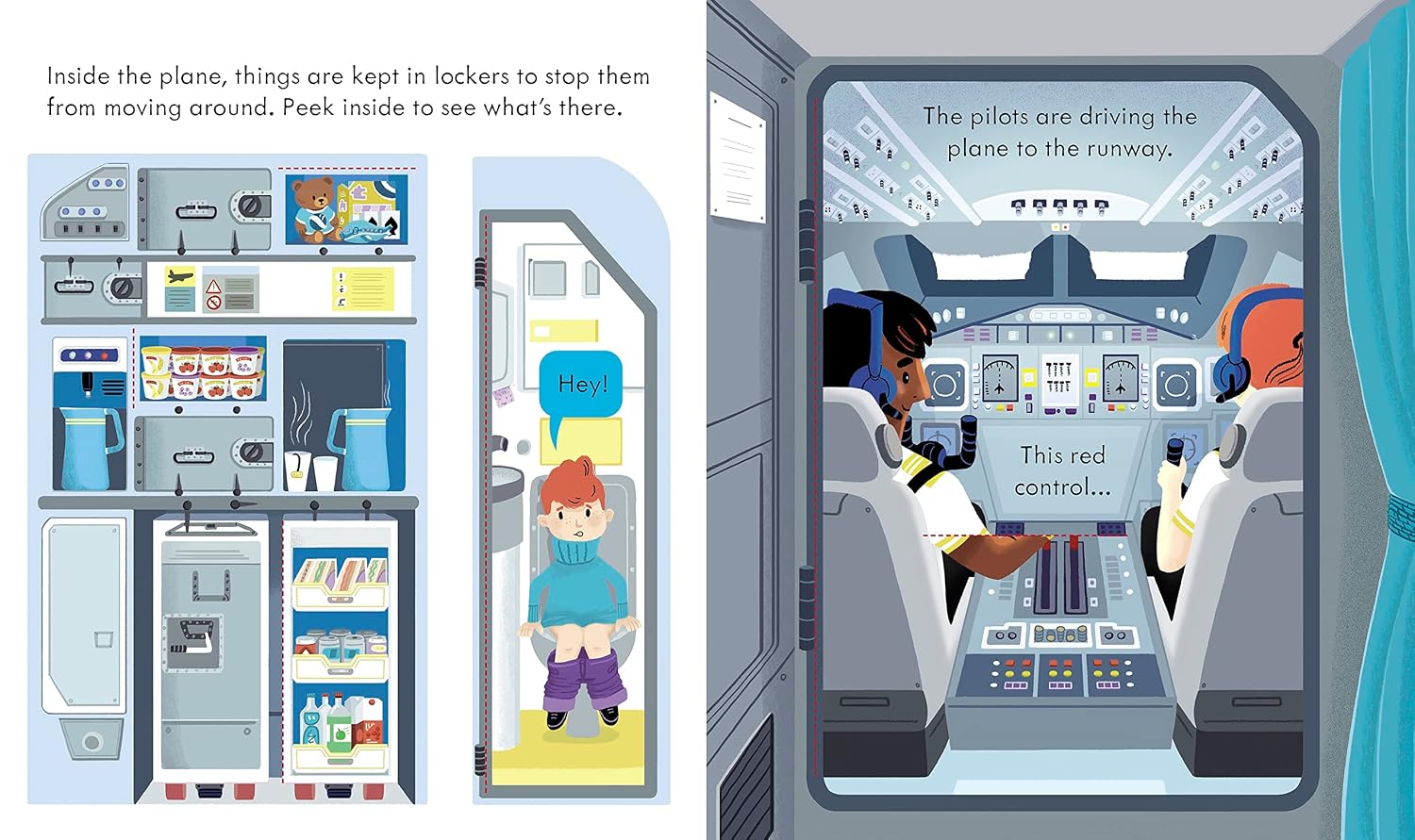 Thumbnail 3 de Peek Inside How a Plane Works Lift-the-Flap Book About Cockpits, Engines, and Wings