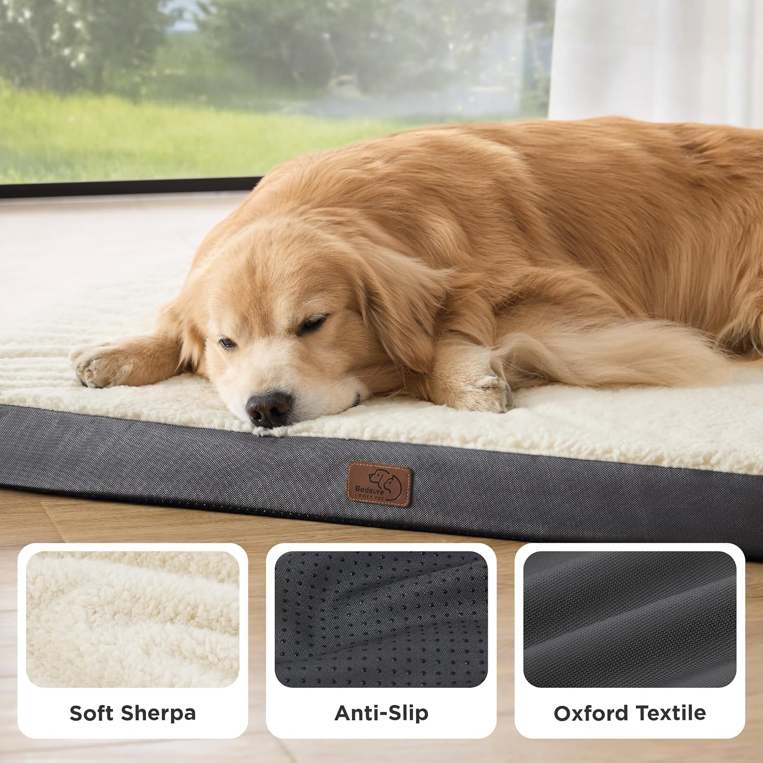Detalle 2 de Bedsure Dog Bed 44x32in