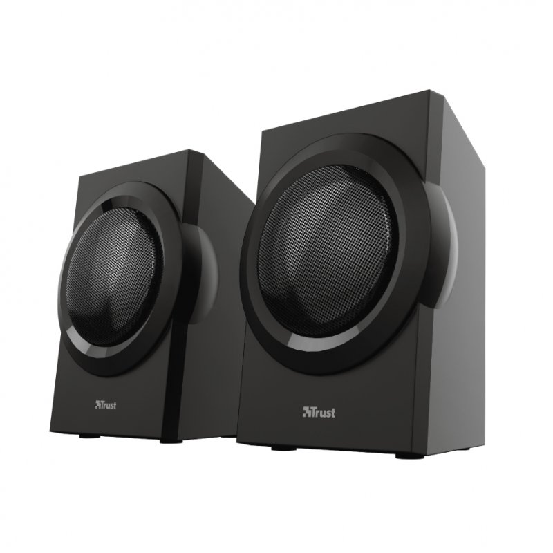 Detalle de Trust Yuri 2.1 120 W: altavoces con subwoofer para PC y portátil