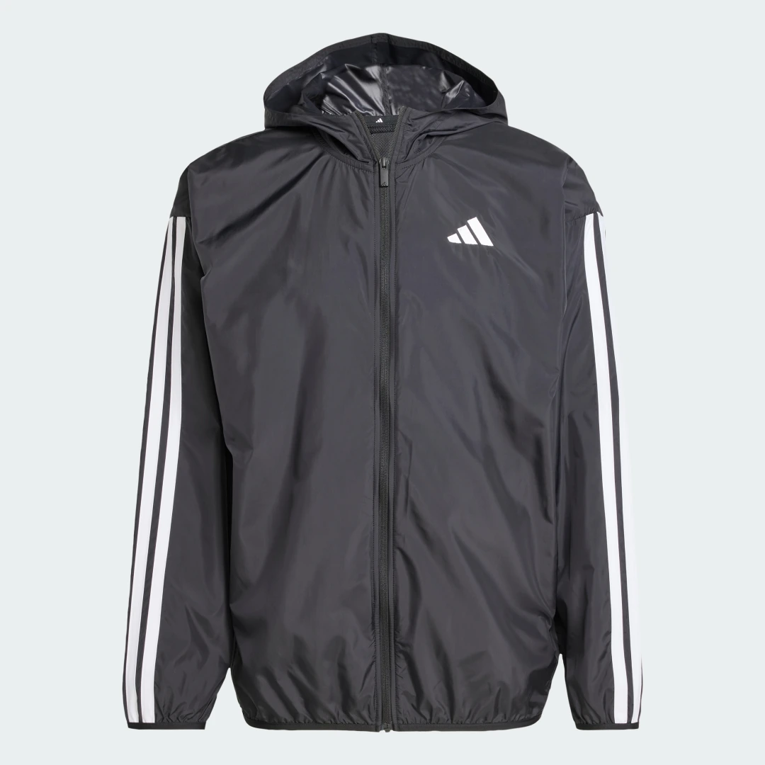 Thumbnail 3 de Cortavientos Essentials 3 bandas de Adidas – Negro