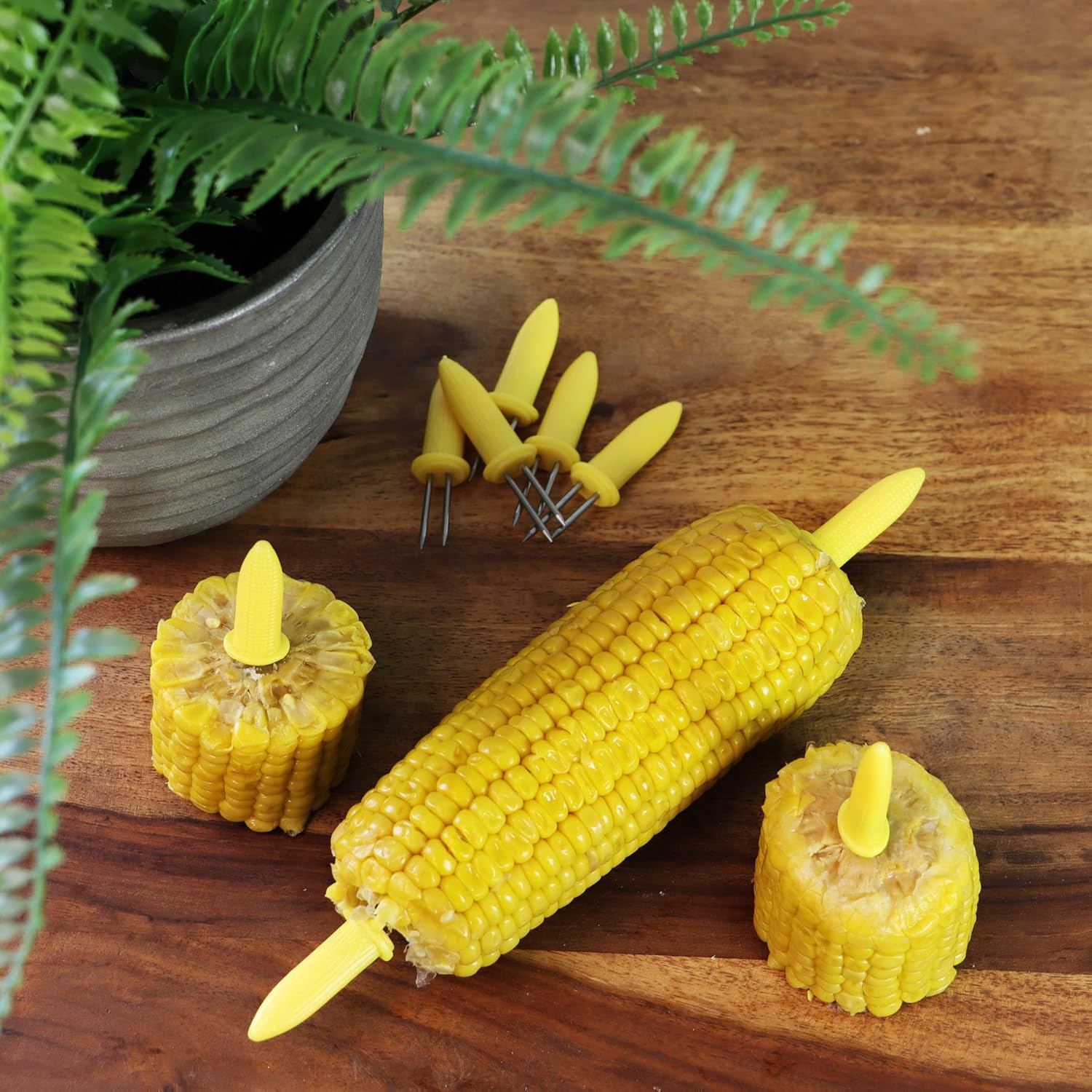 Detalle 2 de COM-FOUR 16 brochettes épi de maïs 16 pièces 🌽