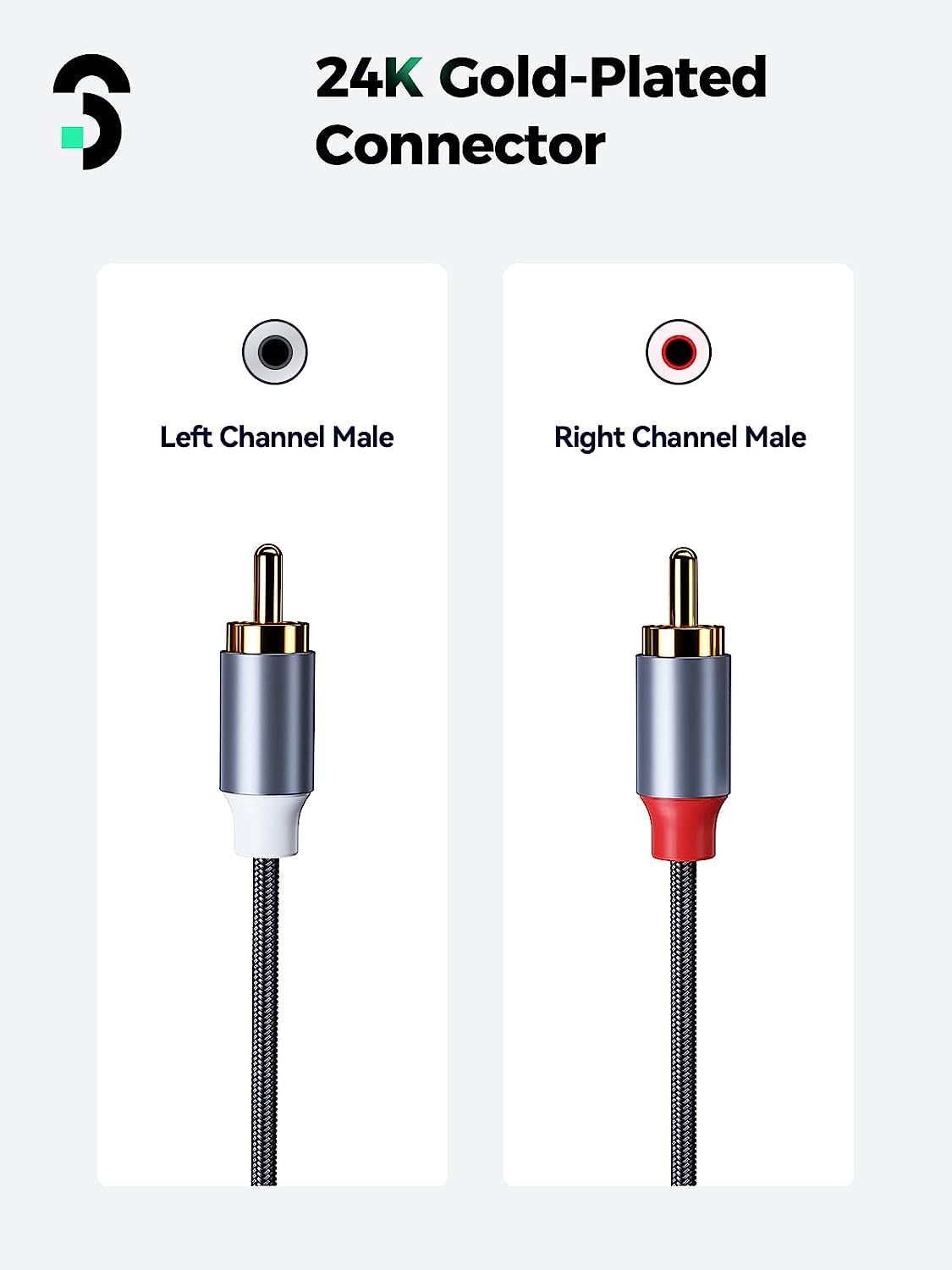 Thumbnail 1 de SOOMFON RCA Cables 2M