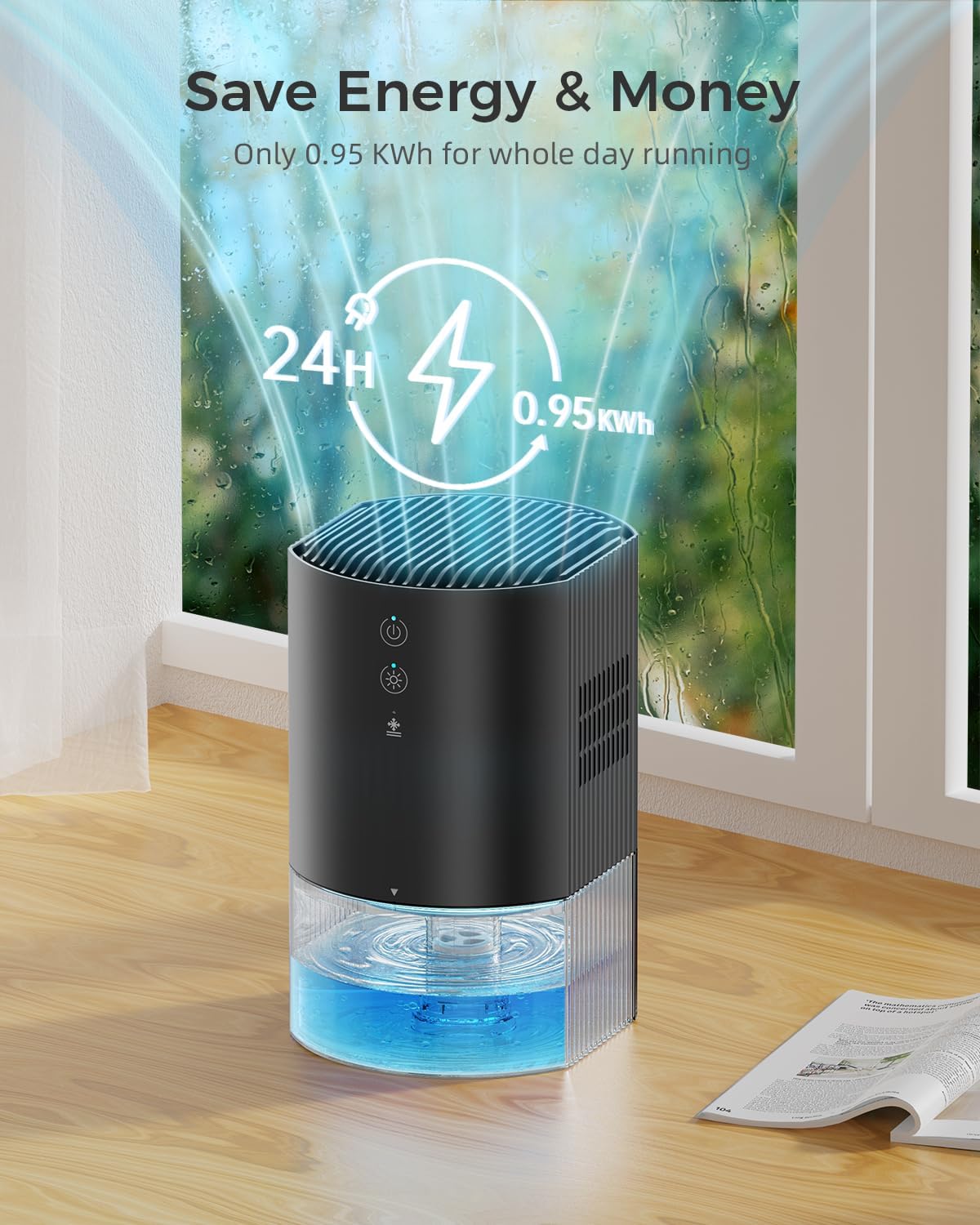 Detalle 2 de Midea 35 oz Small Dehumidifier for Home 🌬