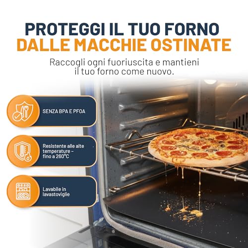 Thumbnail 1 de Linda’s Essentials Tappetini Forno (2 Pezzi) - Tappetino antiaderente forno 32x50 cm, riutilizzabile e resistente al calore
