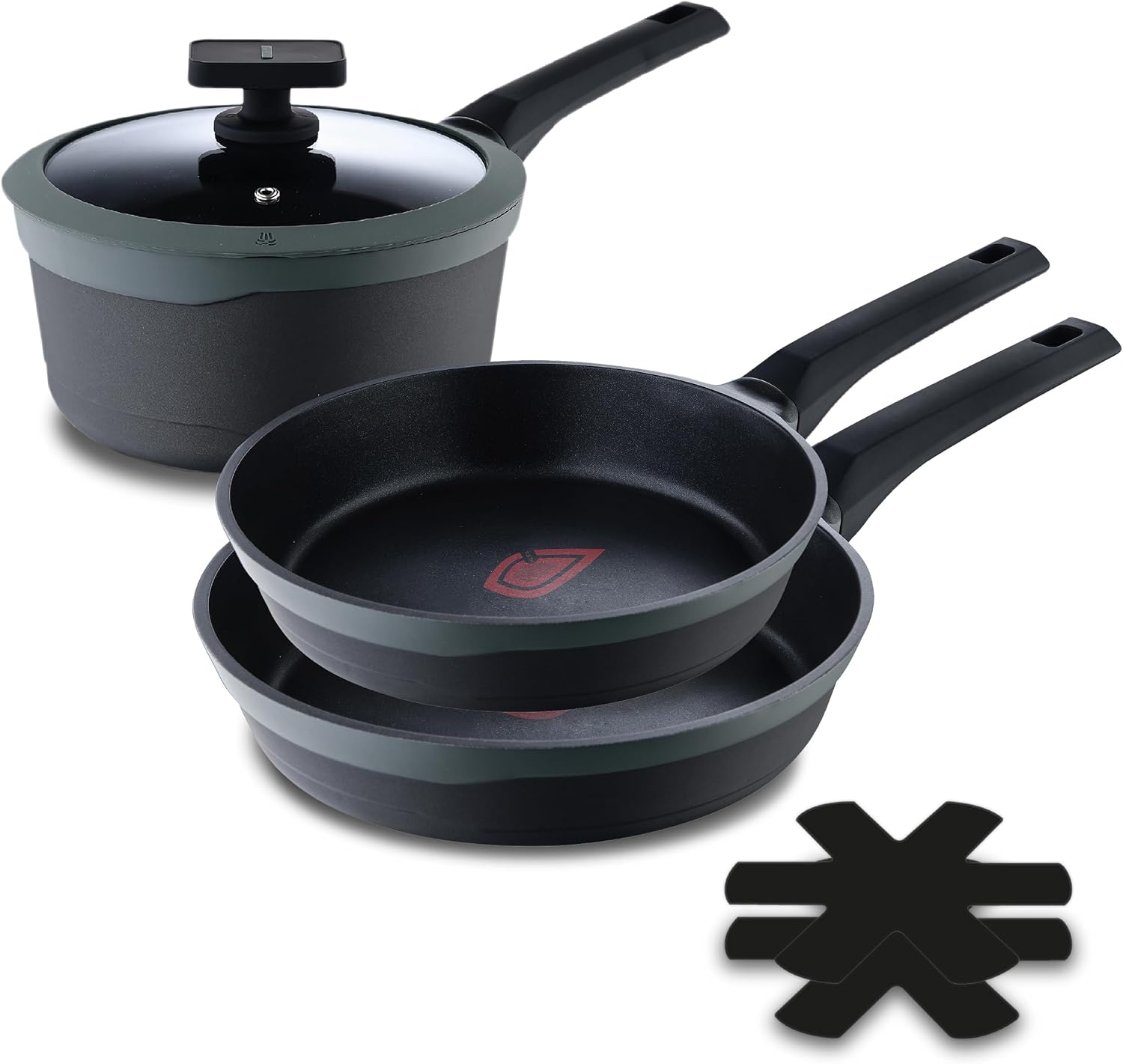 Detalle 2 de MasterPRO Gastro Reeco – zestaw 3 patelni 20, 24 i 28 cm z powłoką nieprzywierającą