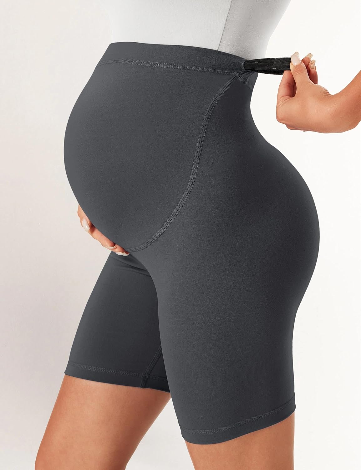 Thumbnail 4 de BAYDI Creamlush Umstandshose Kurz – Umstandsleggings mit verstellbarem Bund, atmungsaktiv und vielseitig