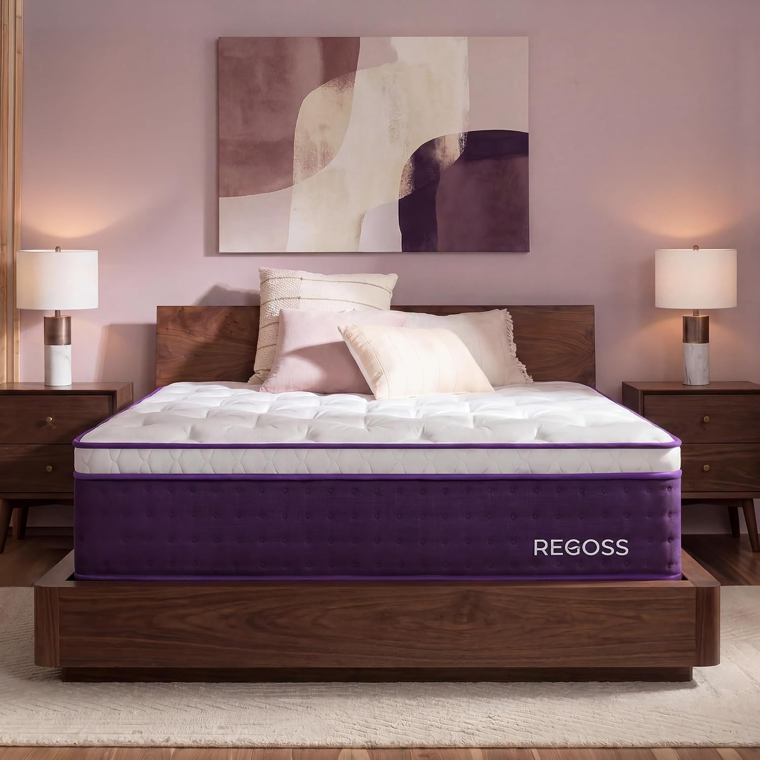 Detalle de REGOSS King Hybrid Mattress 12 Inch