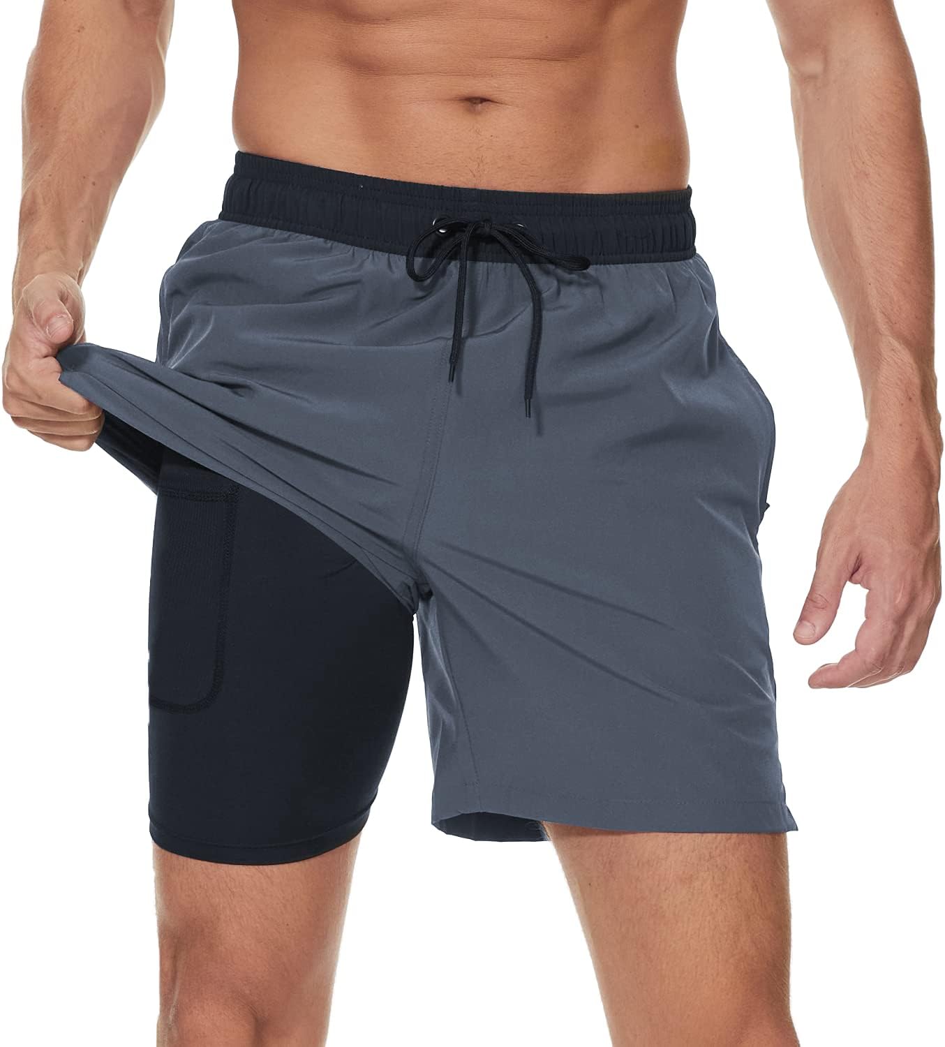 Detalle de Arcweg Herren-Badeshorts mit Kompression Liner