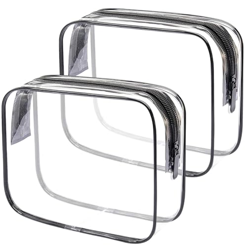 Detalle de Lermende Klarer Kulturbeutel TSA-geprüft, Quart-Größe, 2er Pack
