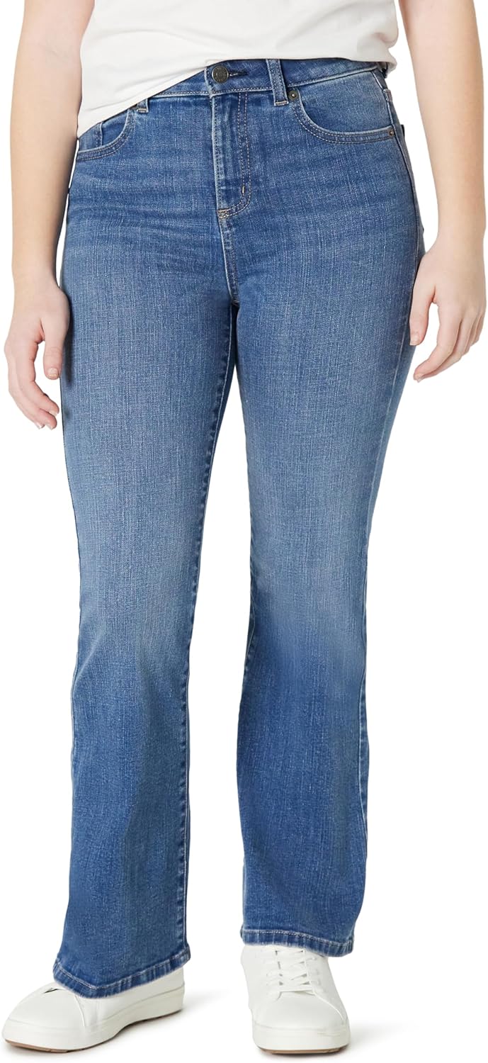 Thumbnail 6 de Amazon Essentials Girls' High Stretch High-Rise Flare Jeans