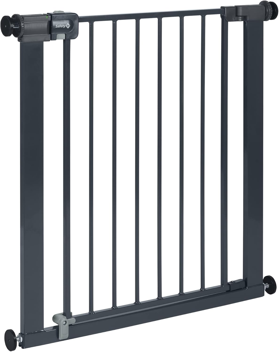 Detalle de Safety 1st Easy Close Metal Gate: Pressure Fit Baby Gate, 73–80 cm (up to 108 cm with extensions) – Grey