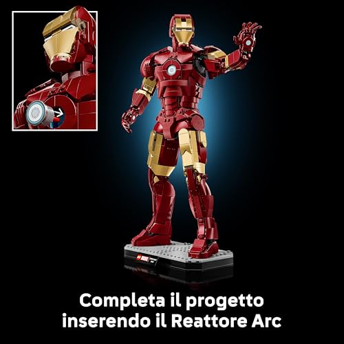 Detalle de LEGO Marvel Iron Man Mark 3 Edizione del Collezionista 76344 – Action Figure da Esposizione