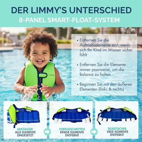 Detalle 2 de Limmys Schwimmweste aus Neopren für Kinder – sichere Unterstützung beim Schwimmenlernen