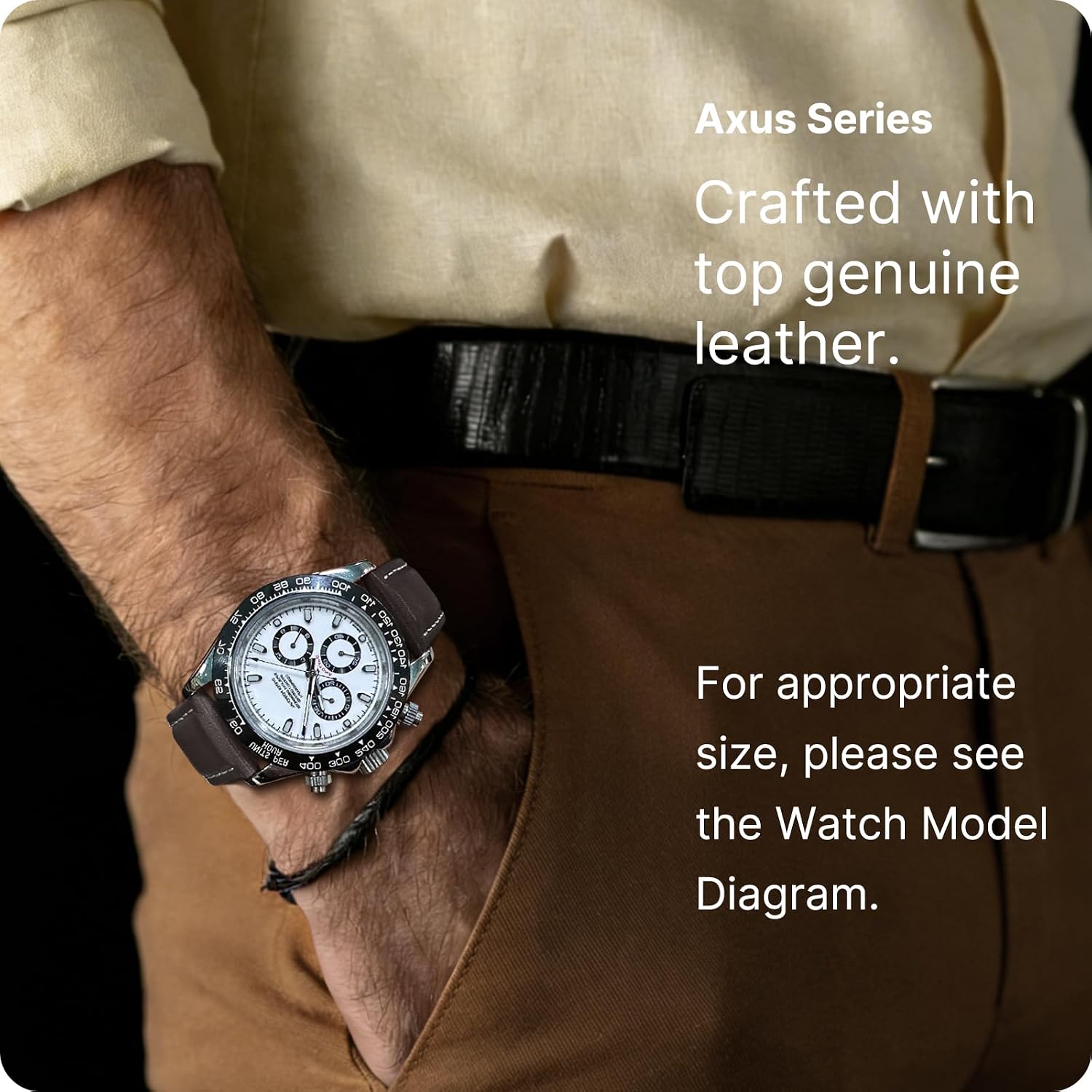 Thumbnail 2 de Fullmosa cinturino in pelle da 20 mm con sgancio rapido per smartwatch e orologi (uomo e donna) compatibile con Samsung Galaxy Watch e Garmin