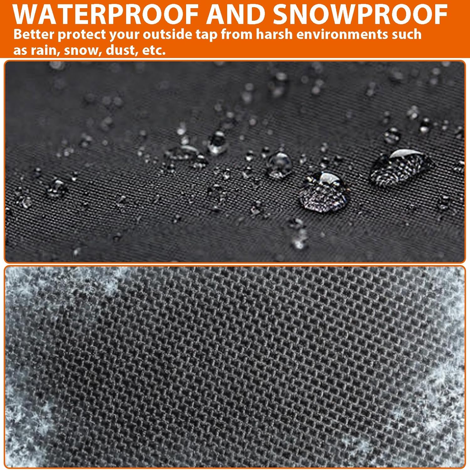 Thumbnail 3 de SANTUO 2Pcs outside tap cover frost protector with insulation, waterproof Oxford fabric and reflective strip