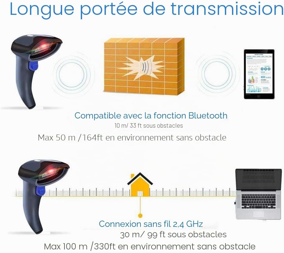 Thumbnail 5 de NETUM W6-X lecteur code barre 50 m