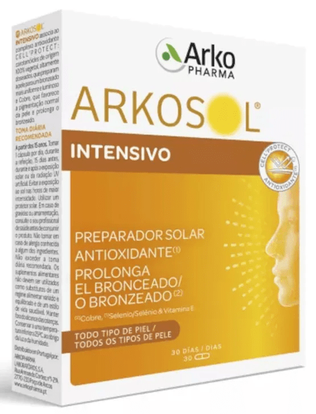 Thumbnail 1 de Arkopharma Arkosol Intensivo Piel Radiante (2x30 cápsulas) para preparar la piel antes del sol